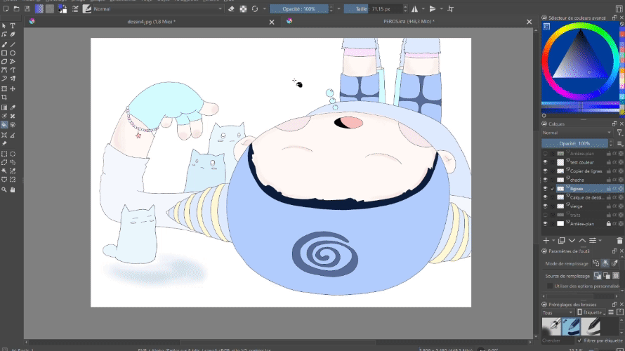 extrait de vidéo d'une image de la série Liminal avec des onglet Windows remplissant l'écran.